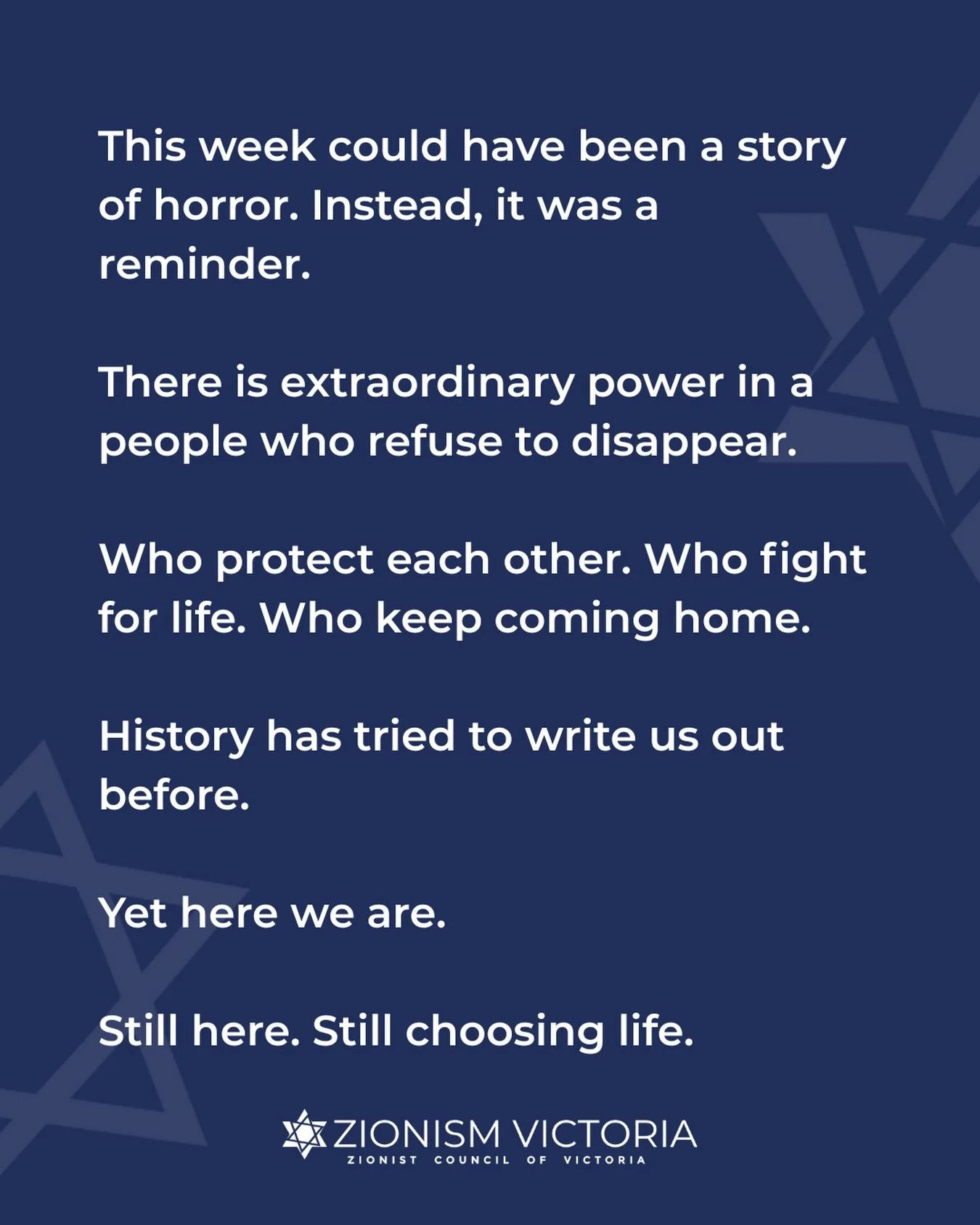 This week, we were reminded once again of the courage and resilience that runs through our people.

And as we approach three years since October 7, and enter Shemini Atzeret and Simchat Torah, we remember, we stand together and we keep moving forward