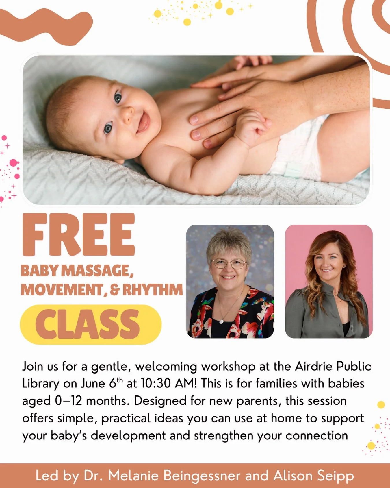 🎶✨ NEW WORKSHOP FOR NEW PARENTS ✨🤱

Music with Miss Alison is so excited to be partnering with Dr. Melanie Beingessner of Blessingways Family Wellness for a beautiful FREE community workshop designed for babies 0&ndash;12 months and their caregiver