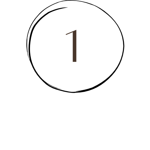 Number one with a light brown color on a black background.