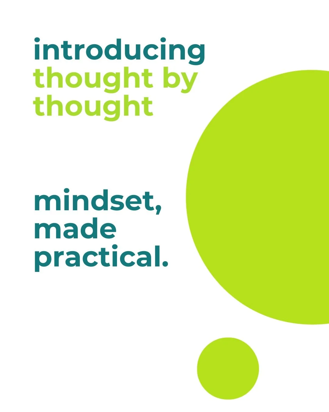 Small shifts. Intentional thinking. 
A more grounded way forward. 

Welcome to thought by thought.