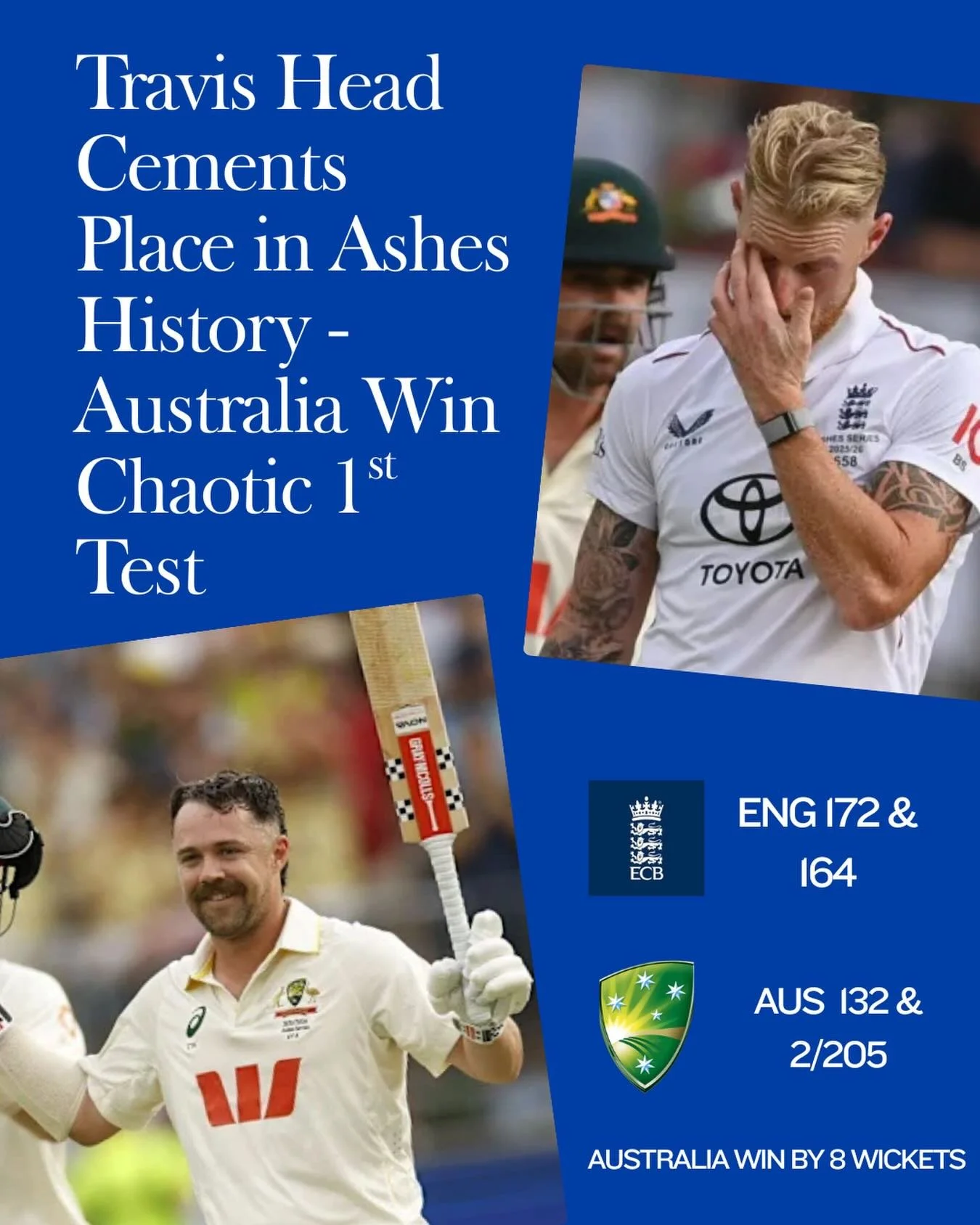 England had the urn for lunch. Travis Head had it for dinner. #ashes #travishead #cricket #suchissport