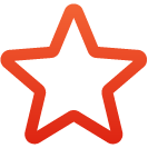 Red outlined star icon