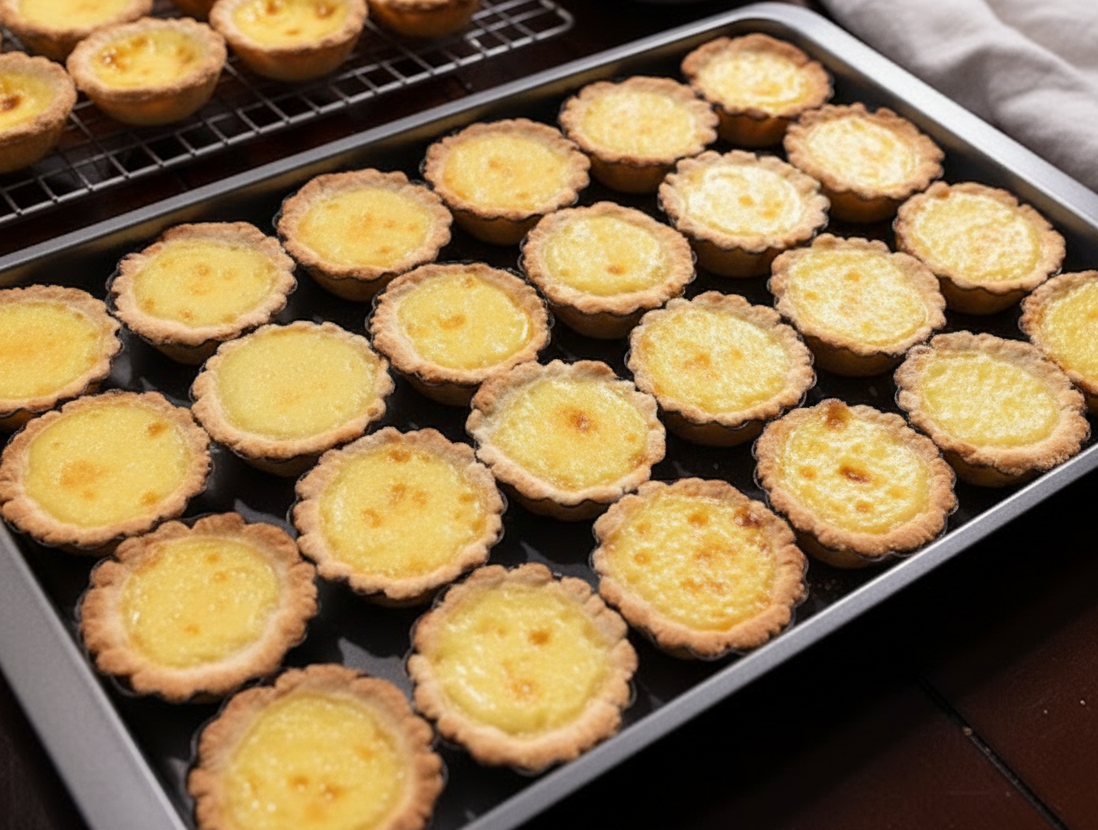 手作金黄蛋挞 (6 pcs) Fresh-Baked Homemade Egg Tarts
