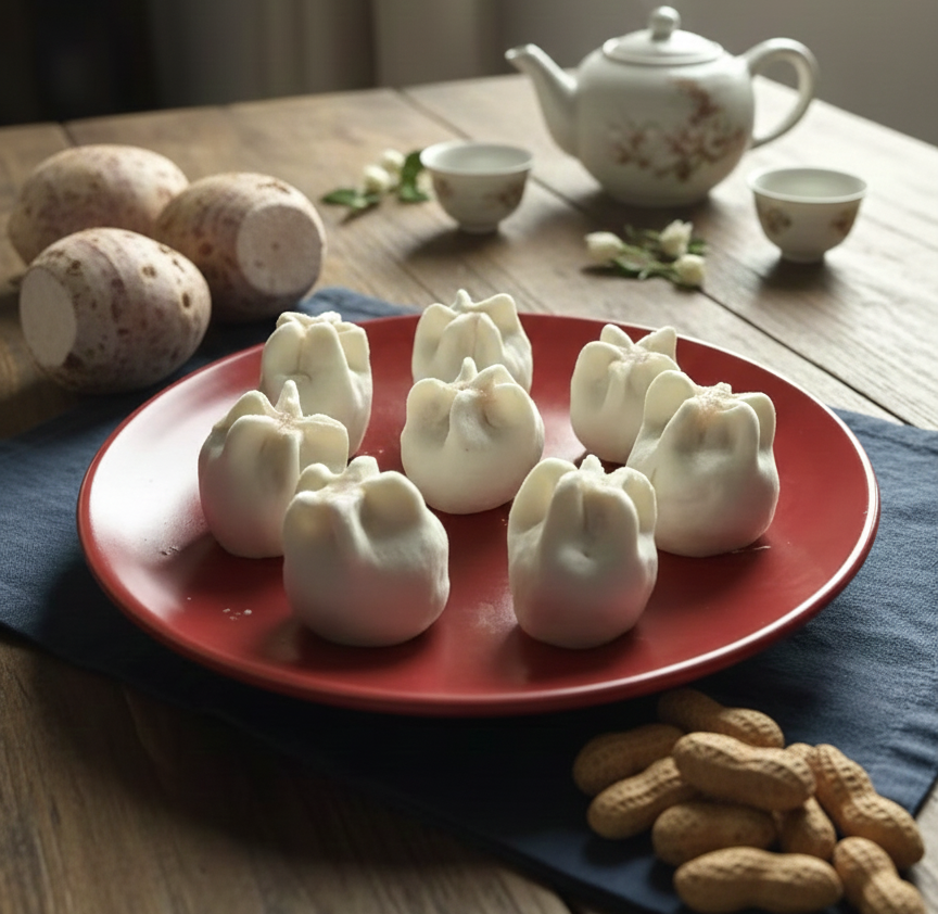 花形芋泥汤圆 (8 pcs) Taro Paste Tangyuan Rice Balls