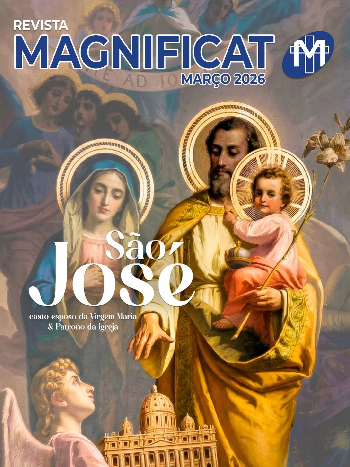 Iniciamos o m&ecirc;s de mar&ccedil;o confiando a caminhada da Comunidade Magn&iacute;ficat &agrave; intercess&atilde;o de S&atilde;o Jos&eacute;, guardi&atilde;o fiel, esposo de Maria e pai adotivo de Jesus.
Que ele aben&ccedil;oe nossa Igreja, noss