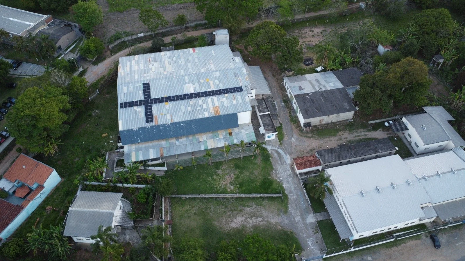 Vista aérea da comunidade magnificat