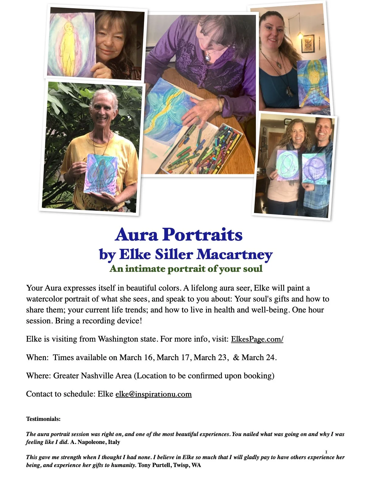 Aura Portrait by Elke