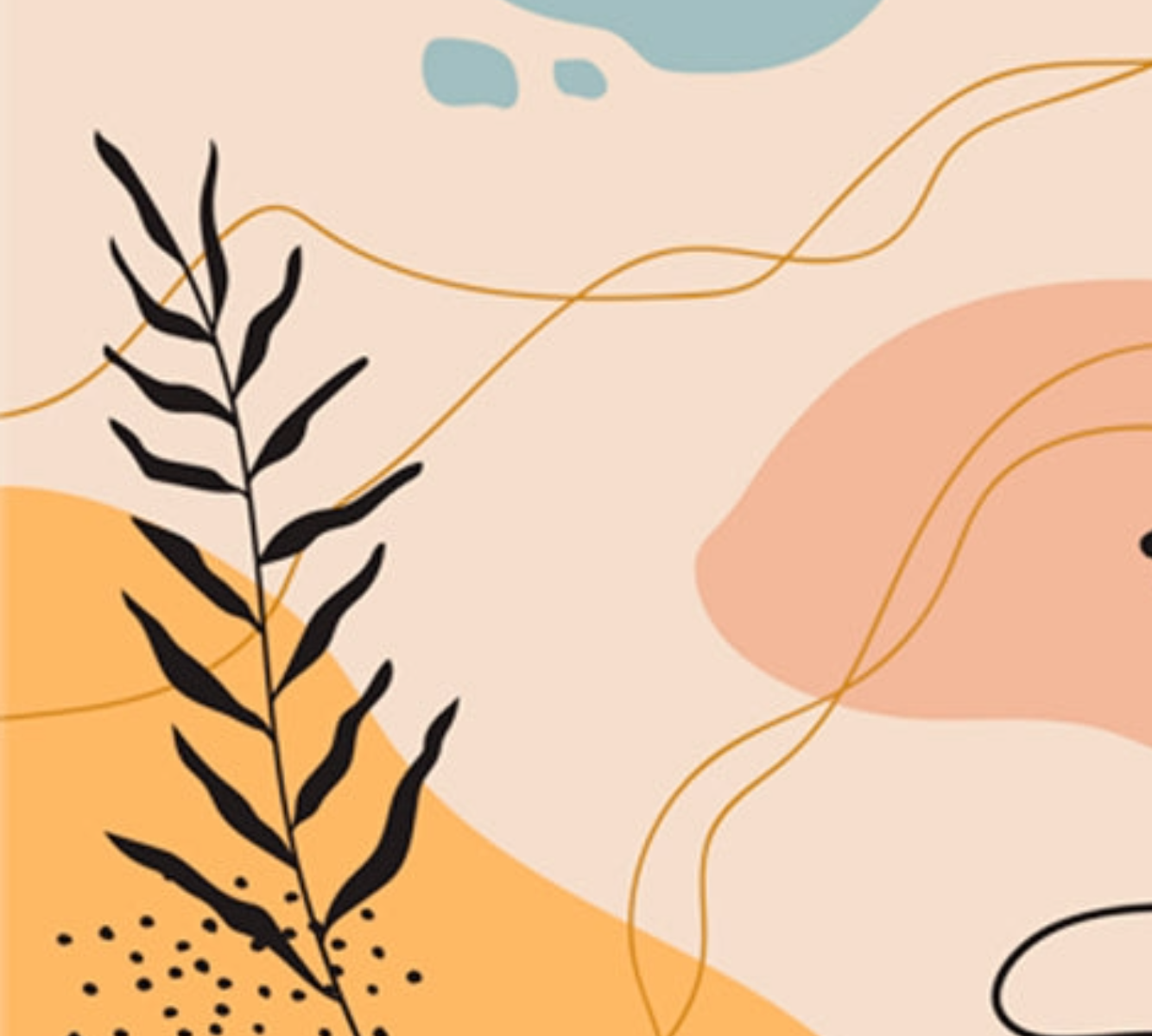 Abstract pastel artwork representing calm, professional digital support for mental health providers