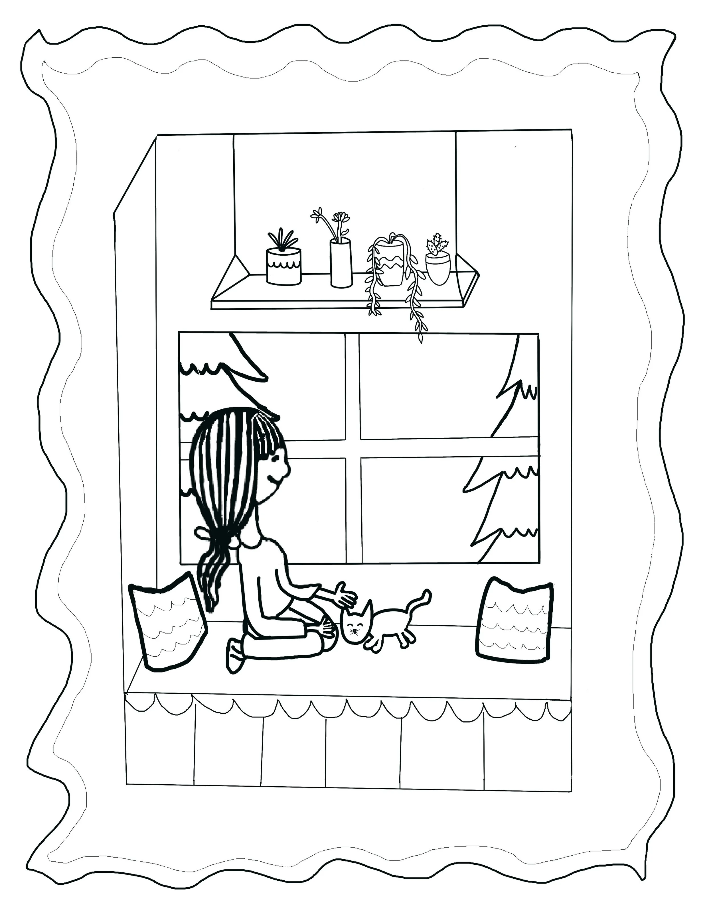 Cozy Coloring Page
