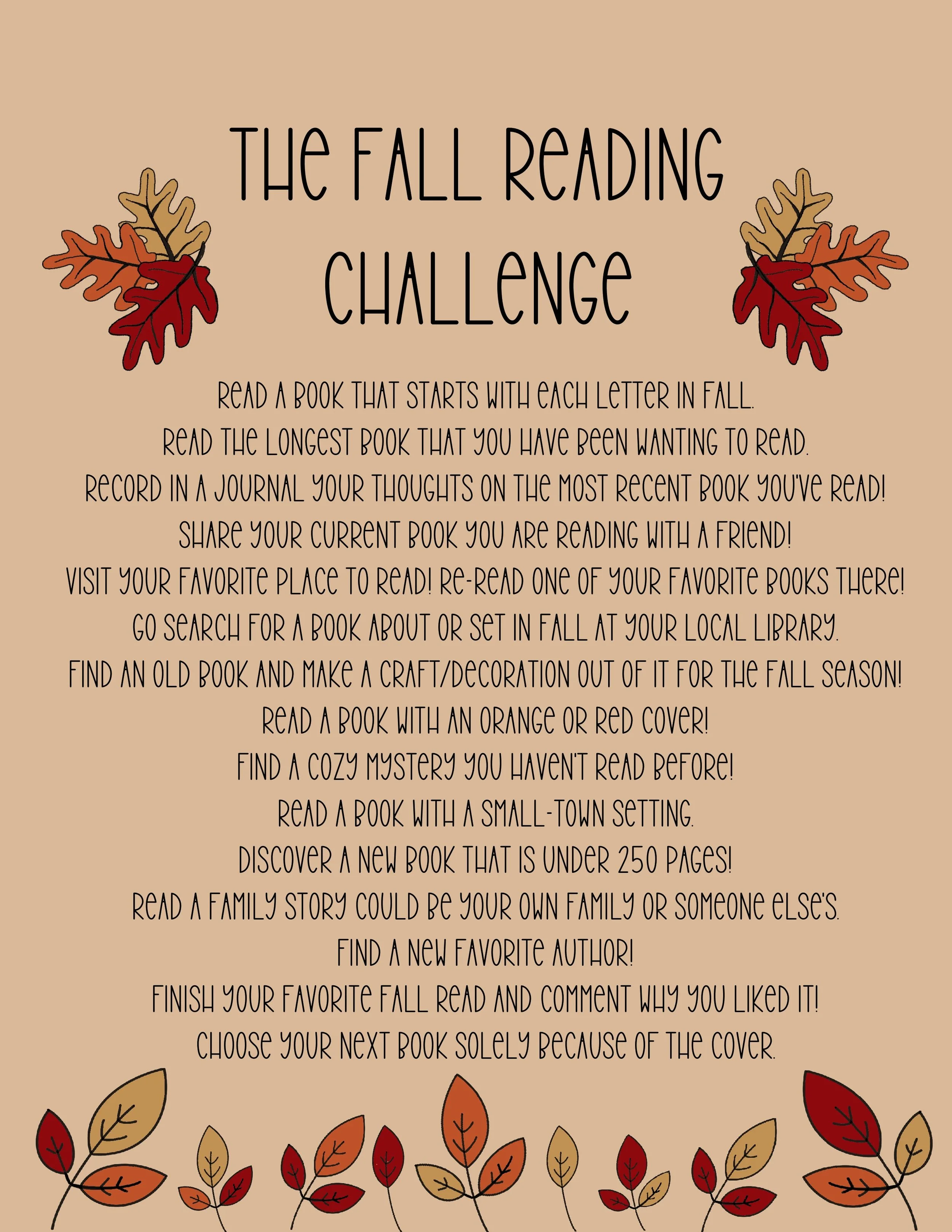 Fall Reading Challenge