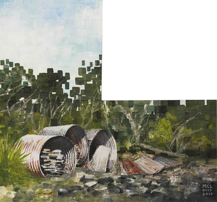 Round Corrugated Storage, Rangitoto - Painter of Paradise_Martin Law NZ.jpg