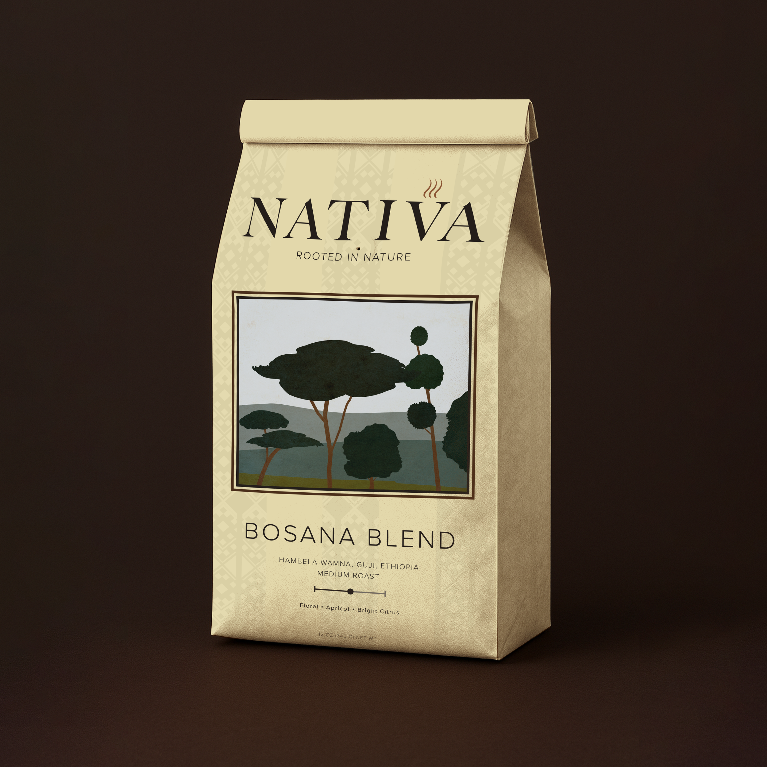 Grown in the lush, mist-wrapped forests of Hambela Dimtu in Ethiopia’s
Guji zone, these beans flourish beneath towering shade trees and rich,
untouched soil. The region’s high elevation and wild landscape nurture a
cup that is naturally vibrant yet b