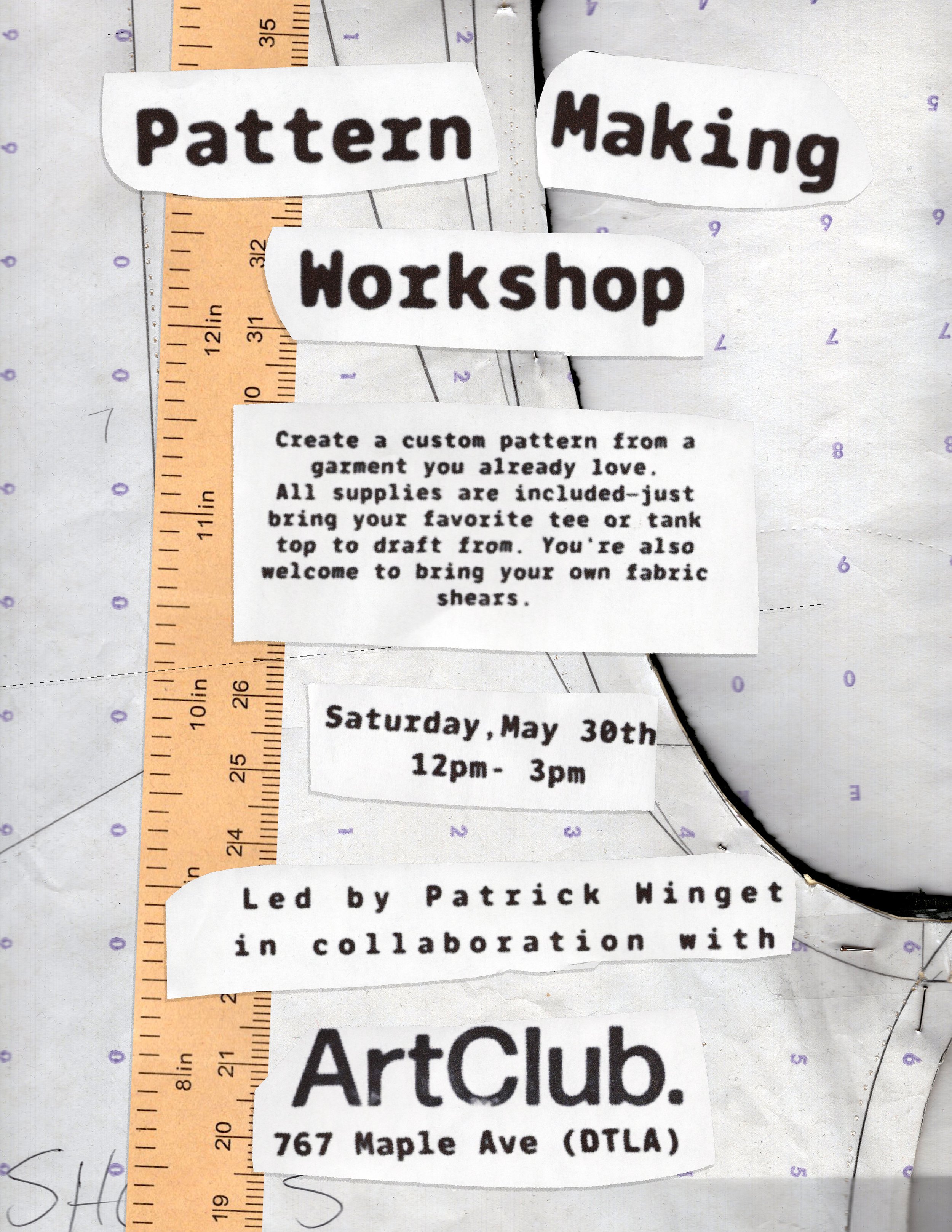 Pattern Making Workshop