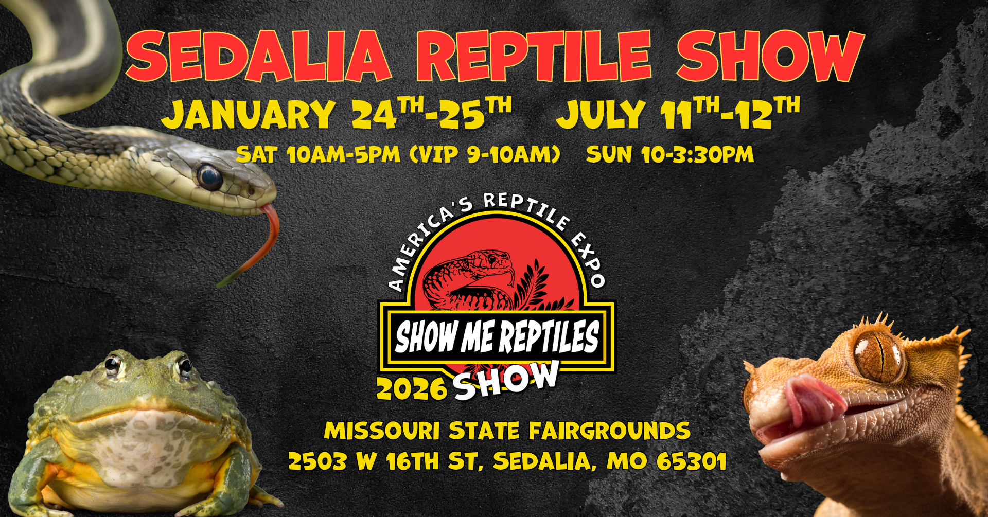 Sedalia Missouri Show Me Reptile Show