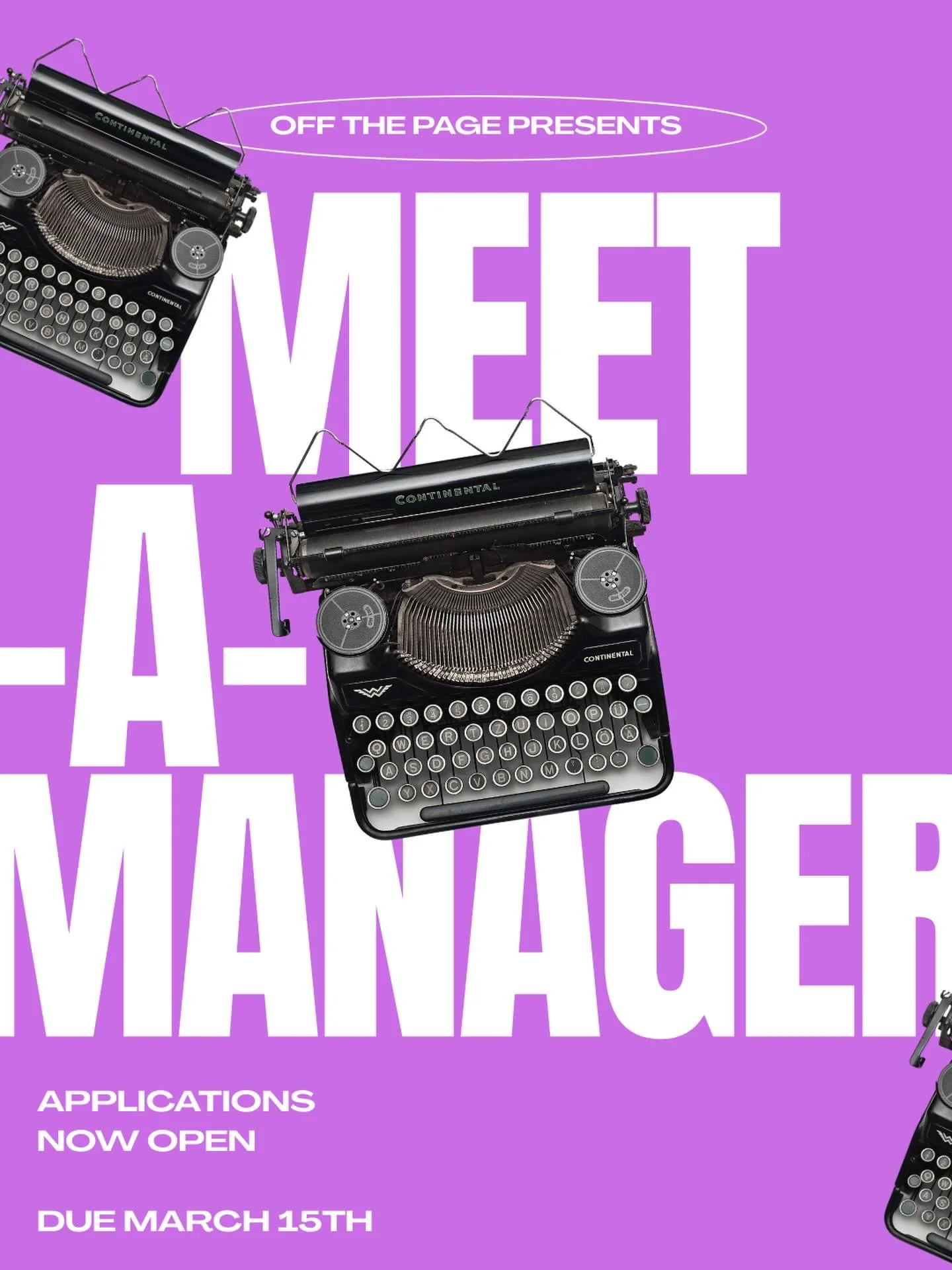 🎉 Meet-A-Manager is BACK! 

We&rsquo;re introducing a fantastic group of literary managers who are actively looking for new talent to a select number of our members. 👀

Here&rsquo;s how it works: Fill out a short application and we&rsquo;ll match y