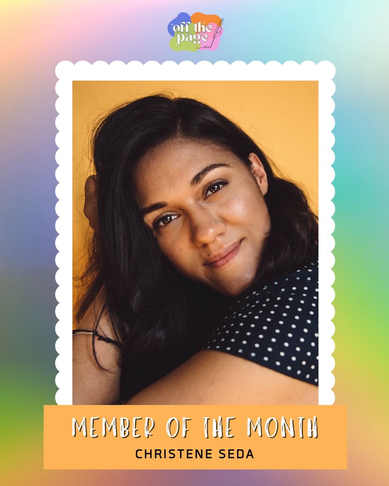 Let&rsquo;s celebrate our January MOTM @christeneseda! 🥳💖🪩

Christene Seda was shaped by her Puerto Rican roots growing up in Oahu. She studied History and Spanish at Fayetteville State University and then discovered a passion for film while volun
