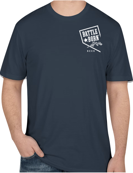 Battle Born T-Shirt Navy Blue | $20.00