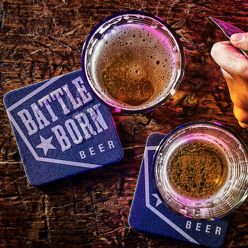 Pack of 20 Battle Born Beer Coasters | $12.00