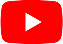 YouTube logo with red play button on a white background.