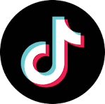 TikTok logo with a black background