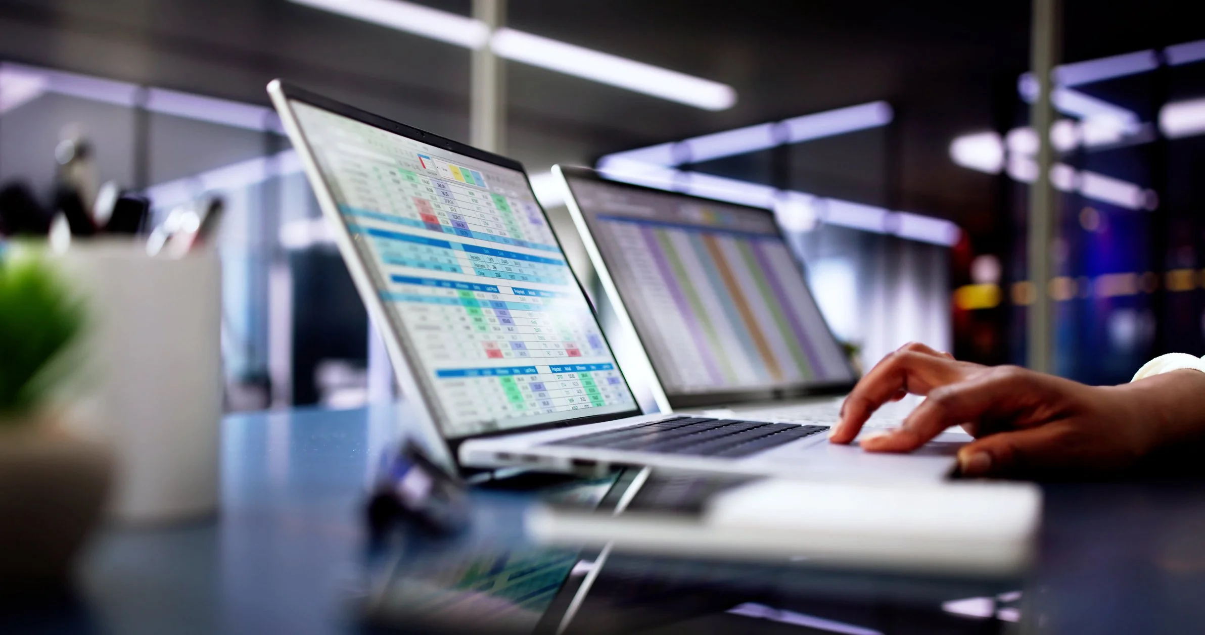 New Zealand Helicopter maintenance control laptop screens displaying software depicting helicopter maintenance control