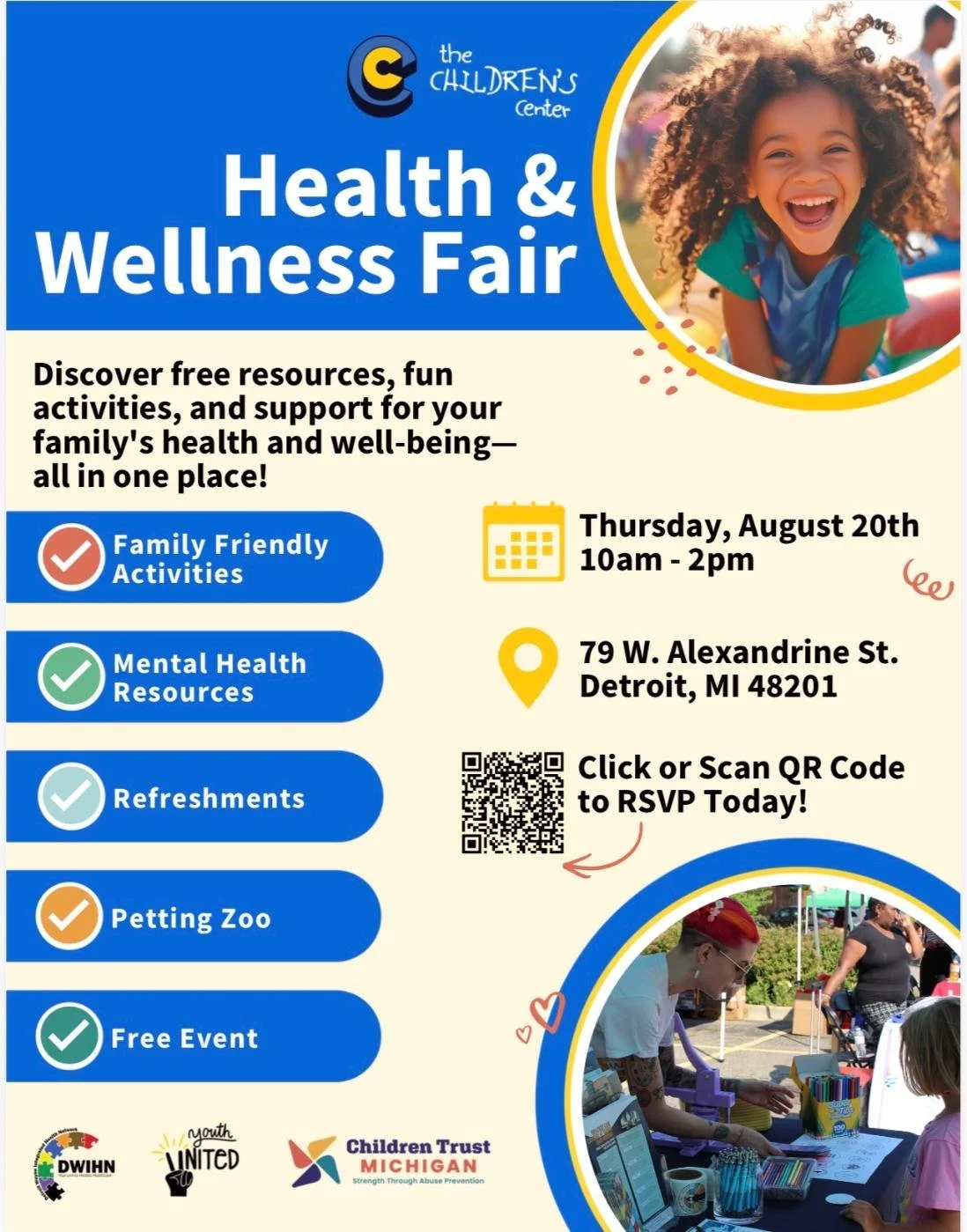 Volunteer Opportunity: The Children’s Center Health &amp; Wellness Fair