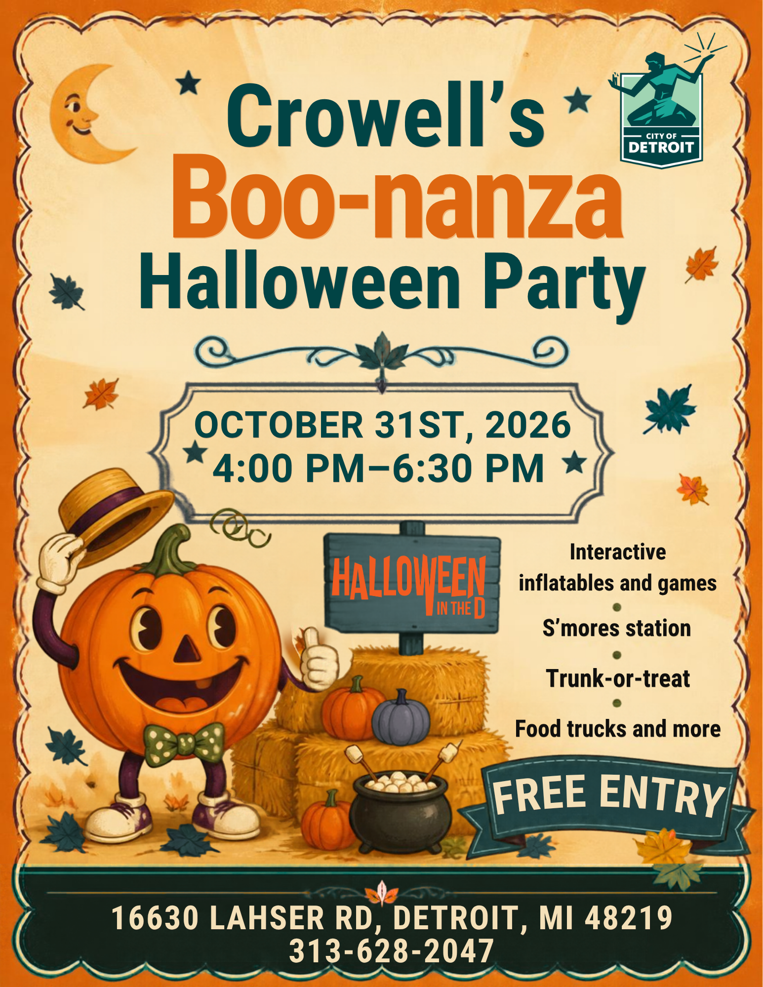 Volunteer Opportunity: Crowell’s Boo-nanza Halloween Party