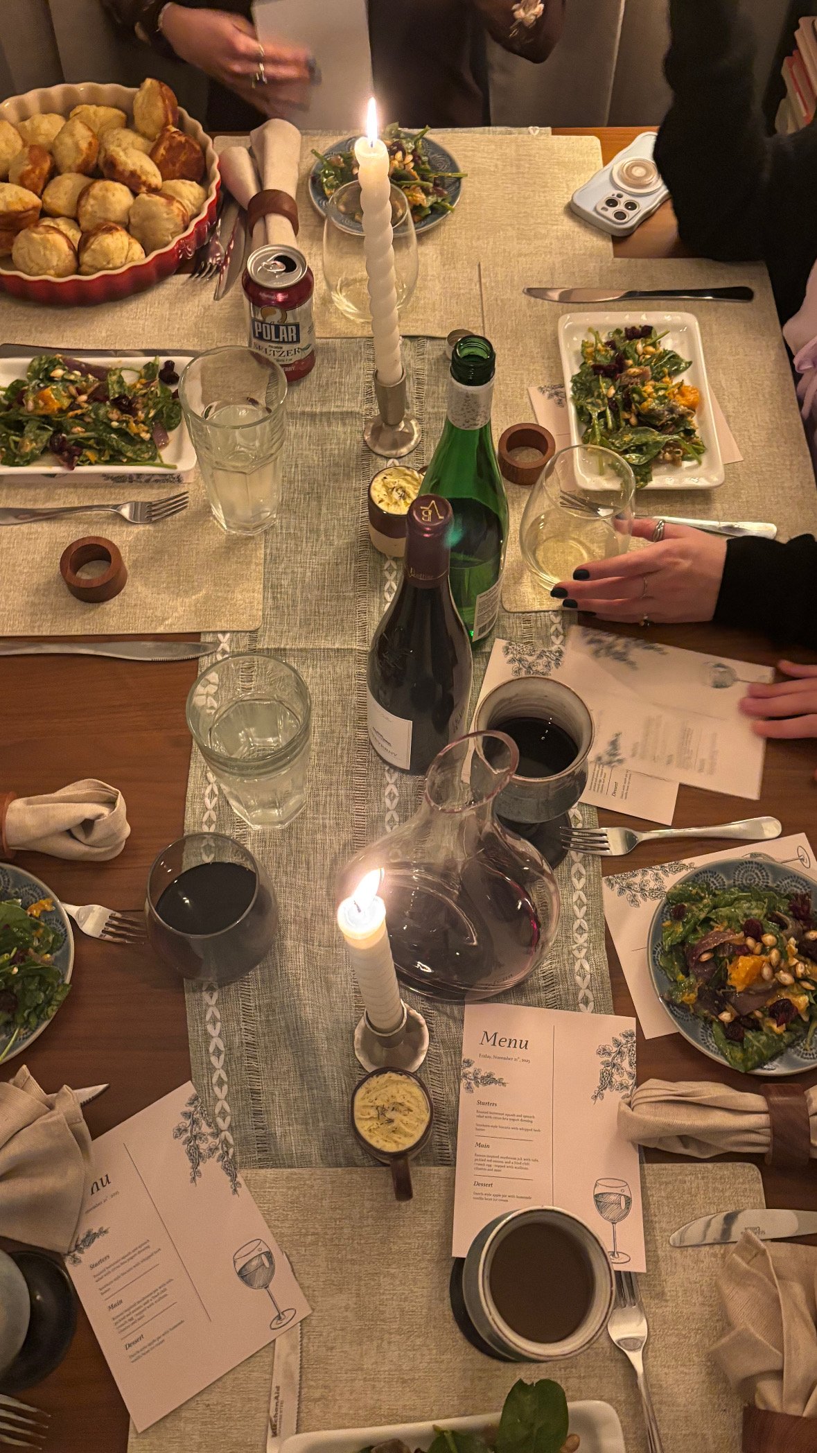 Private dinner parties