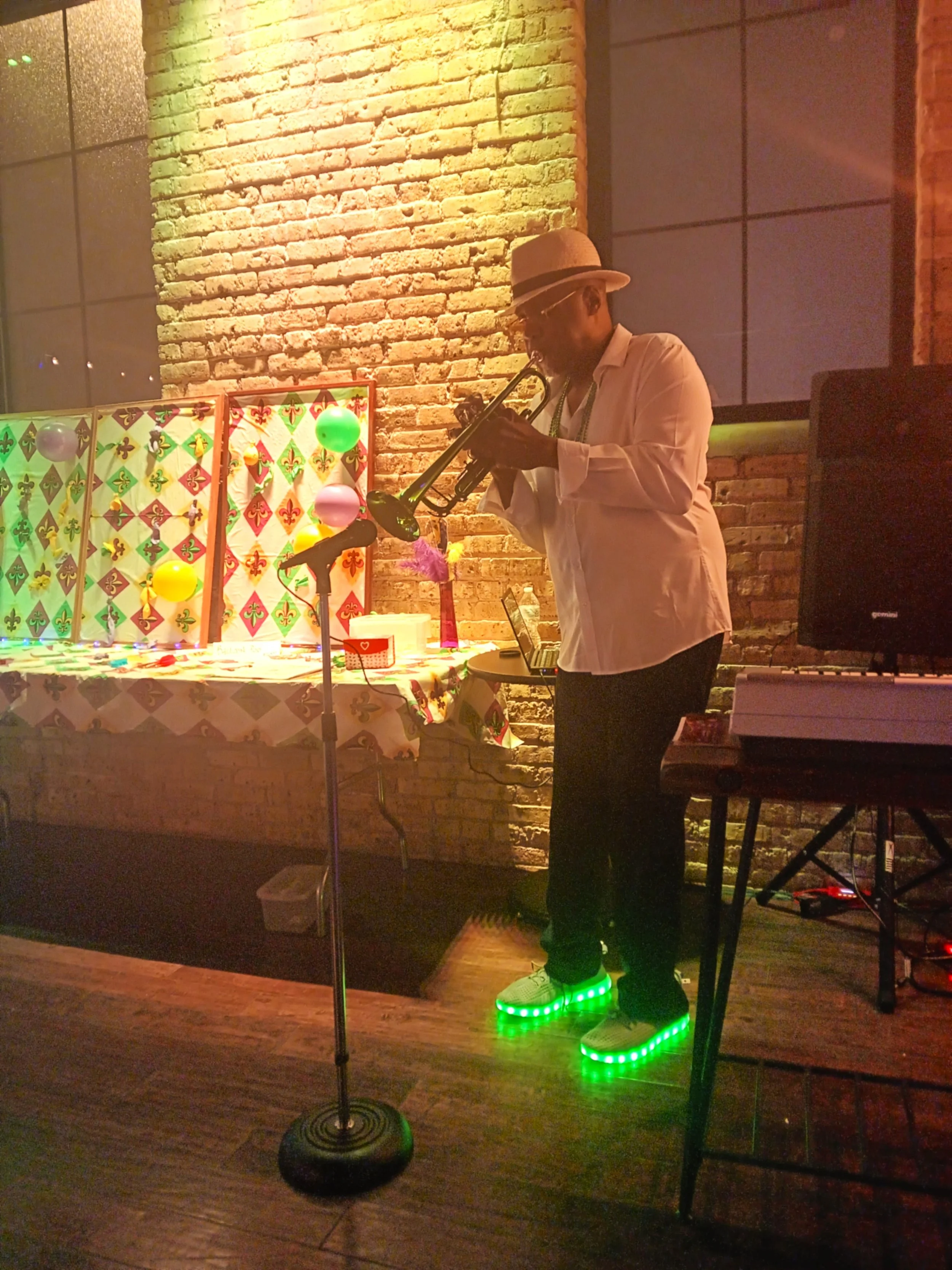 Eddie Love Playing the Trumpet