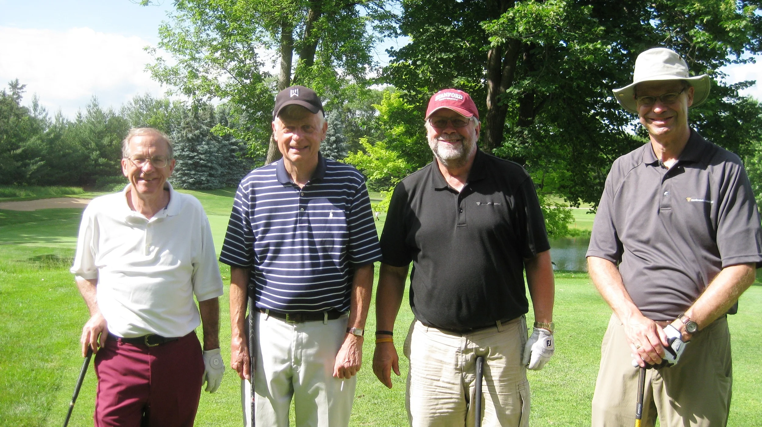 Scott, Dave, Greg and Mark - They know how to drive a ball