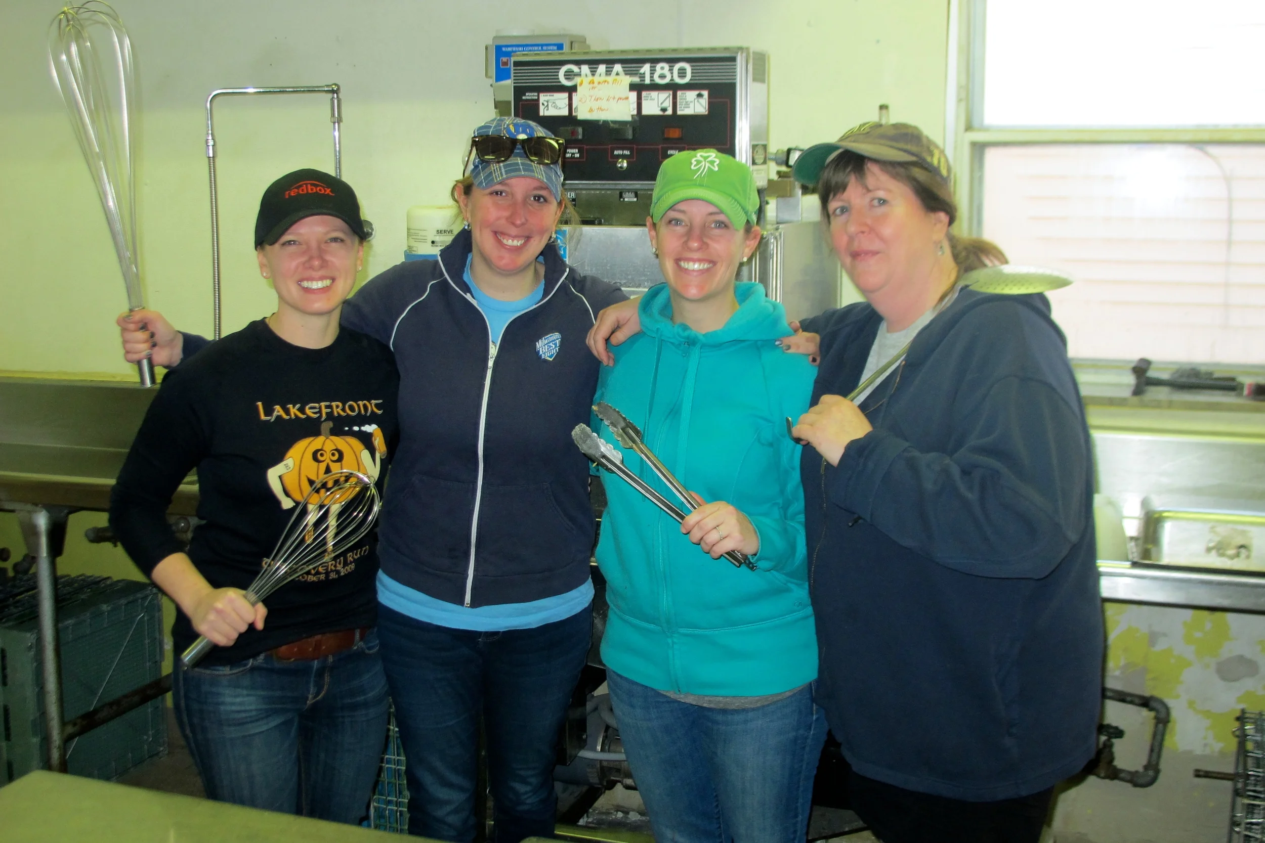 Betsy and the Home Fries cook team