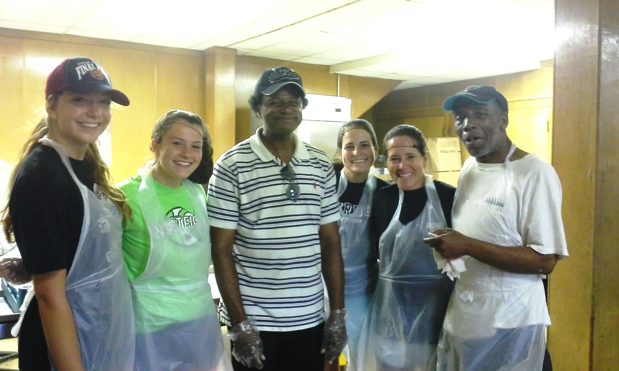 Darnell with fellow&nbsp;volunteers