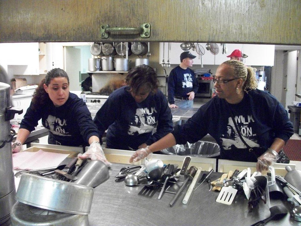 Northwestern Mutual MLK day clean up group