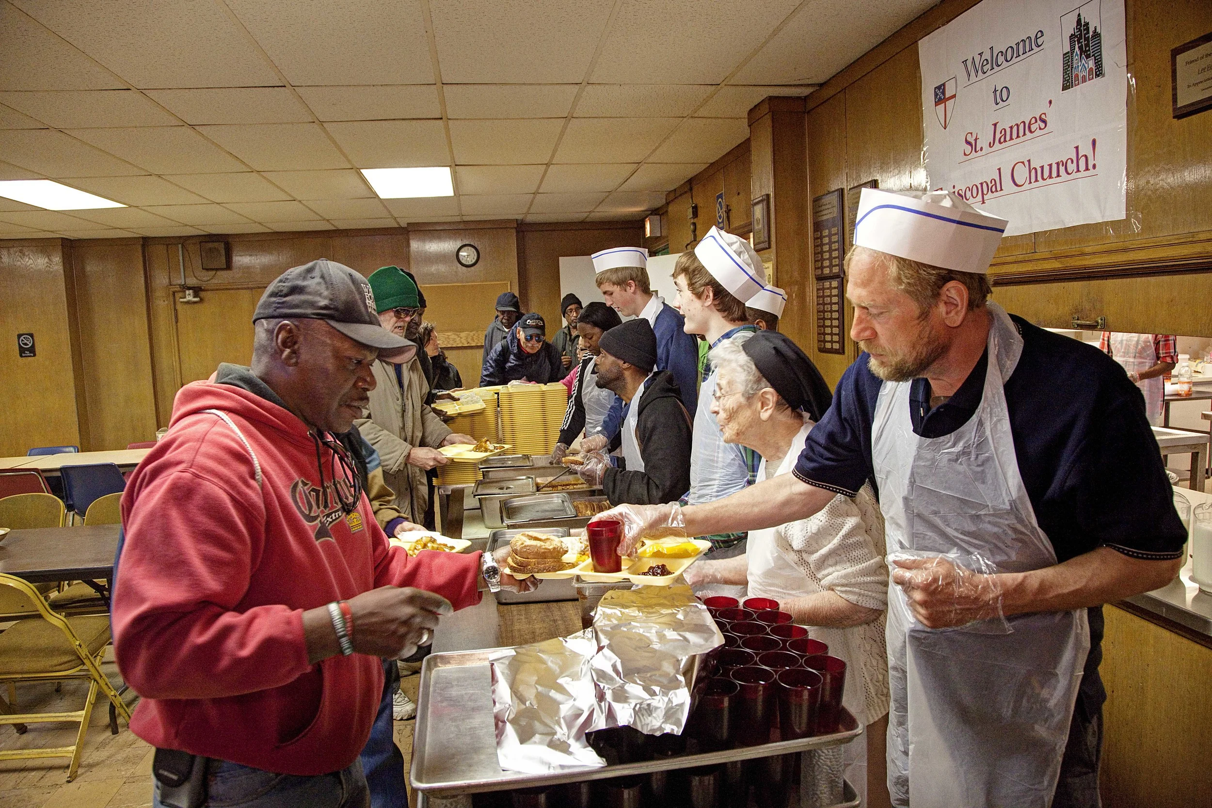 Breakfast Program serving line