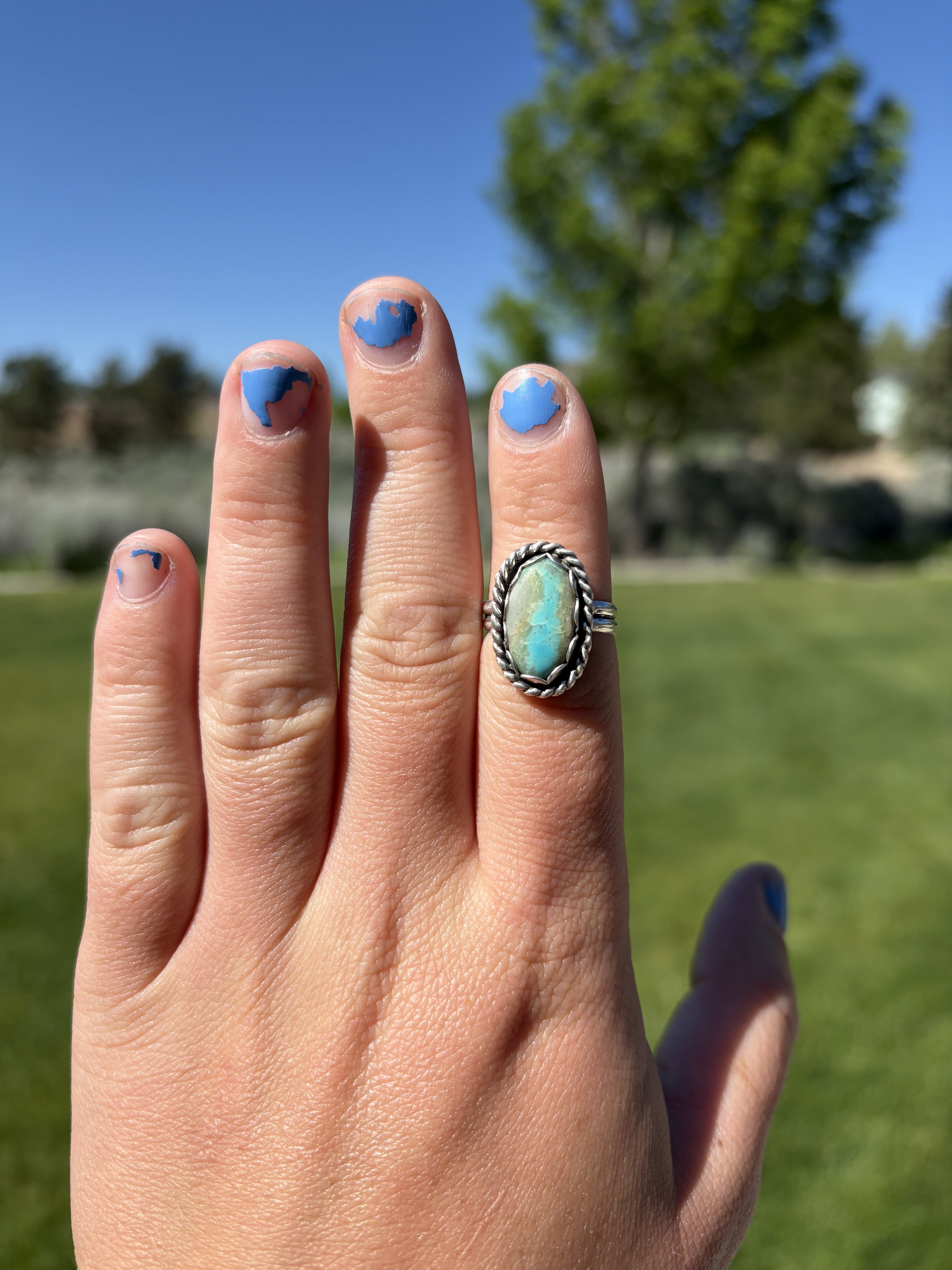 Turquoise Mountain adjustable ring. $55. 