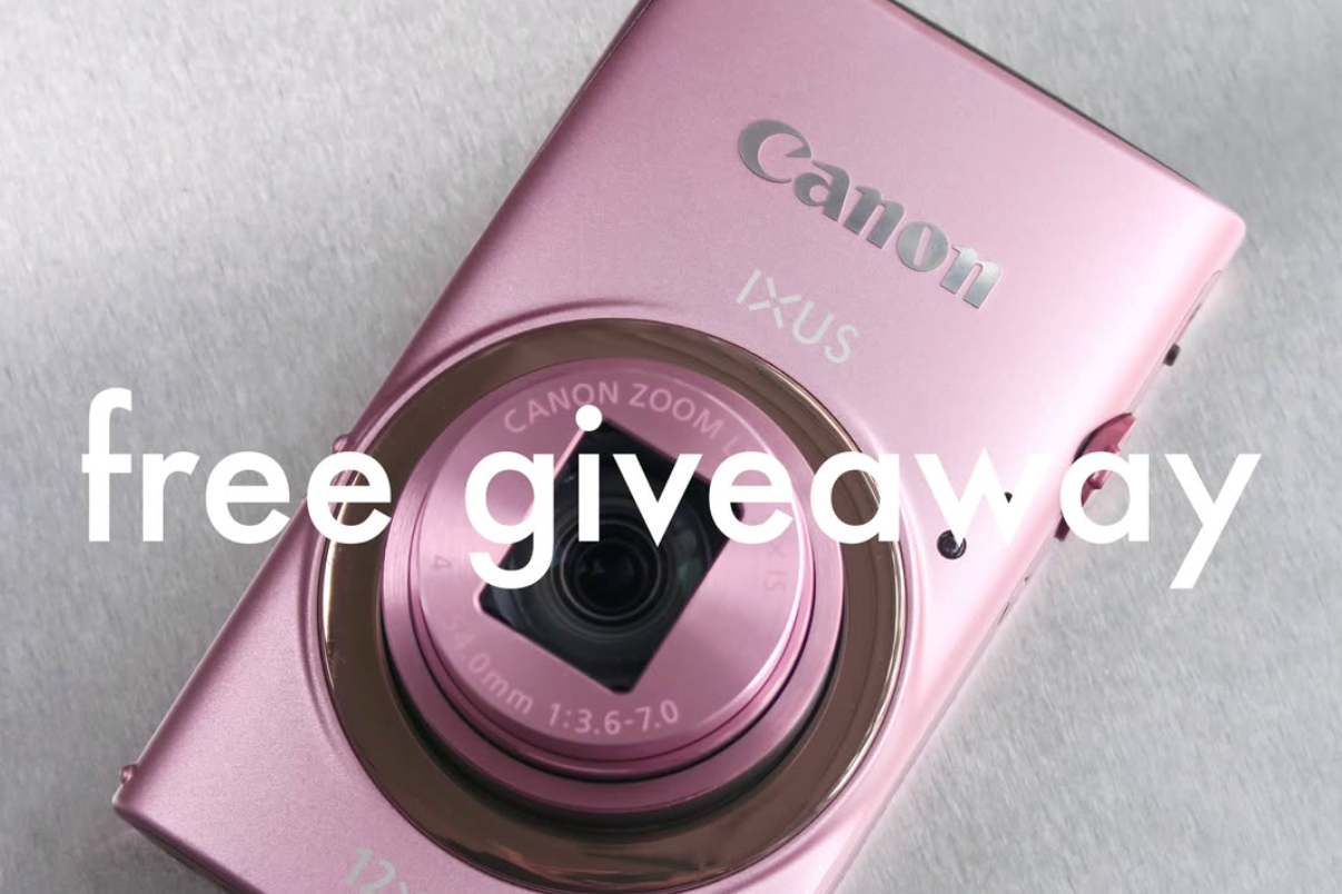 Pink Canon IXUS 265 HS