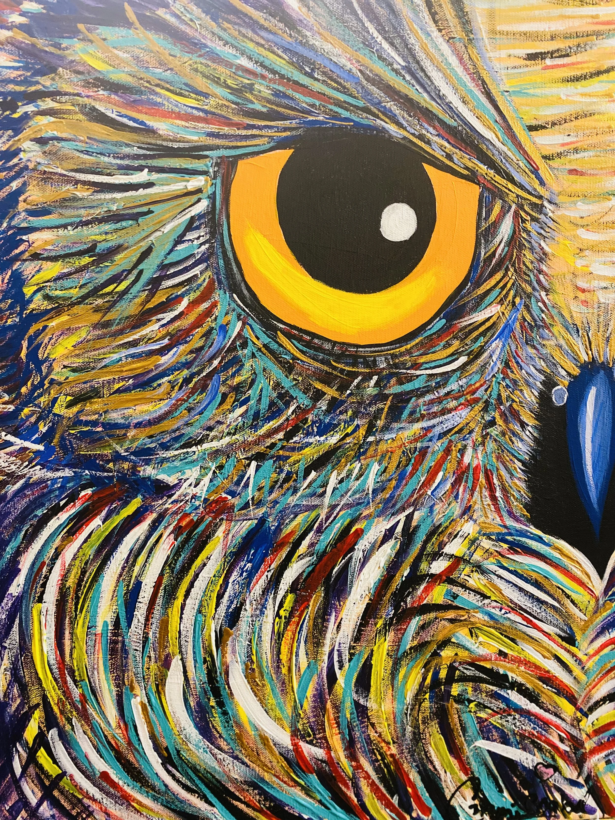 The Owl 24in x 18in