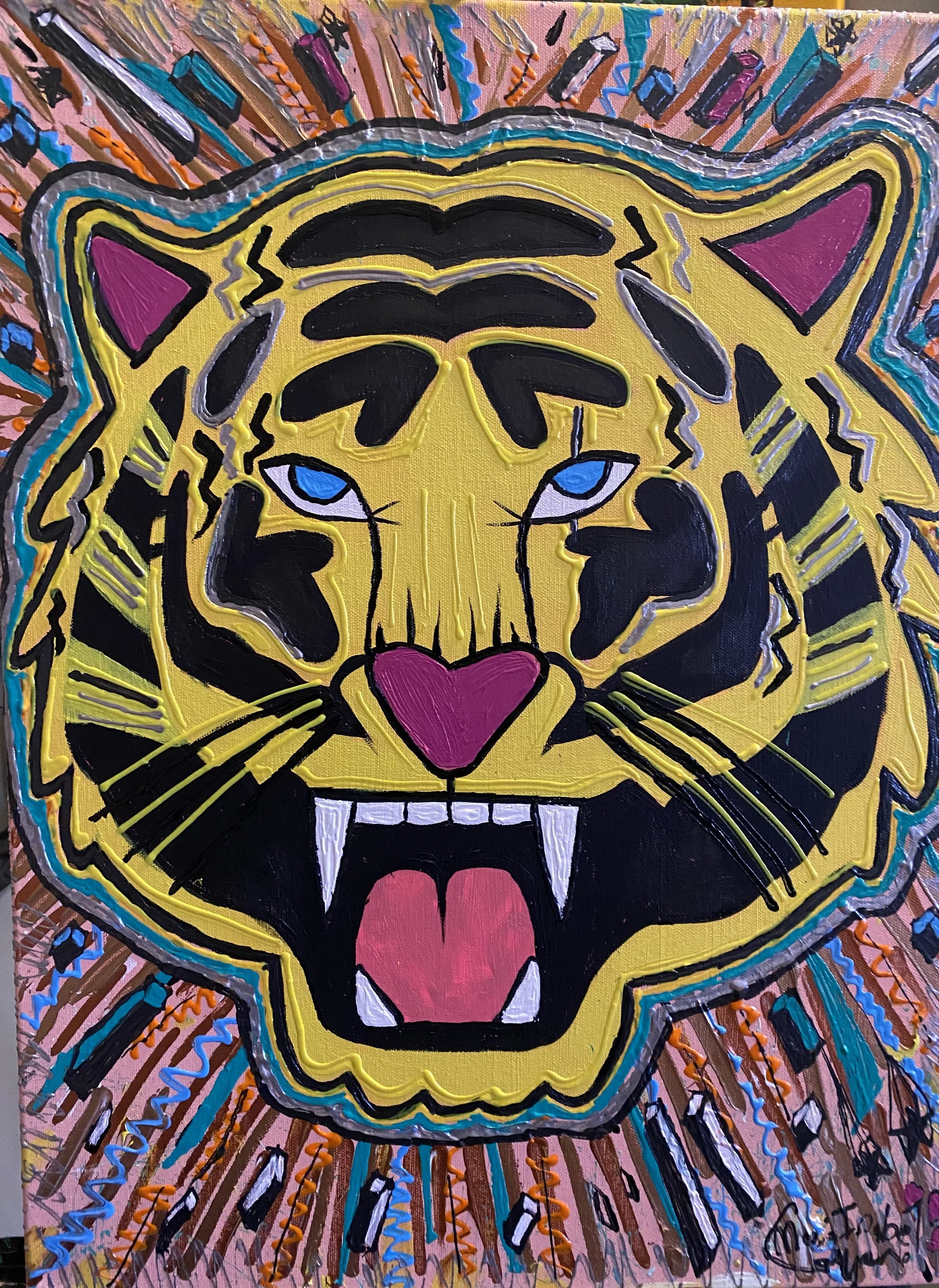 The Brave Tiger 24in x 18in
