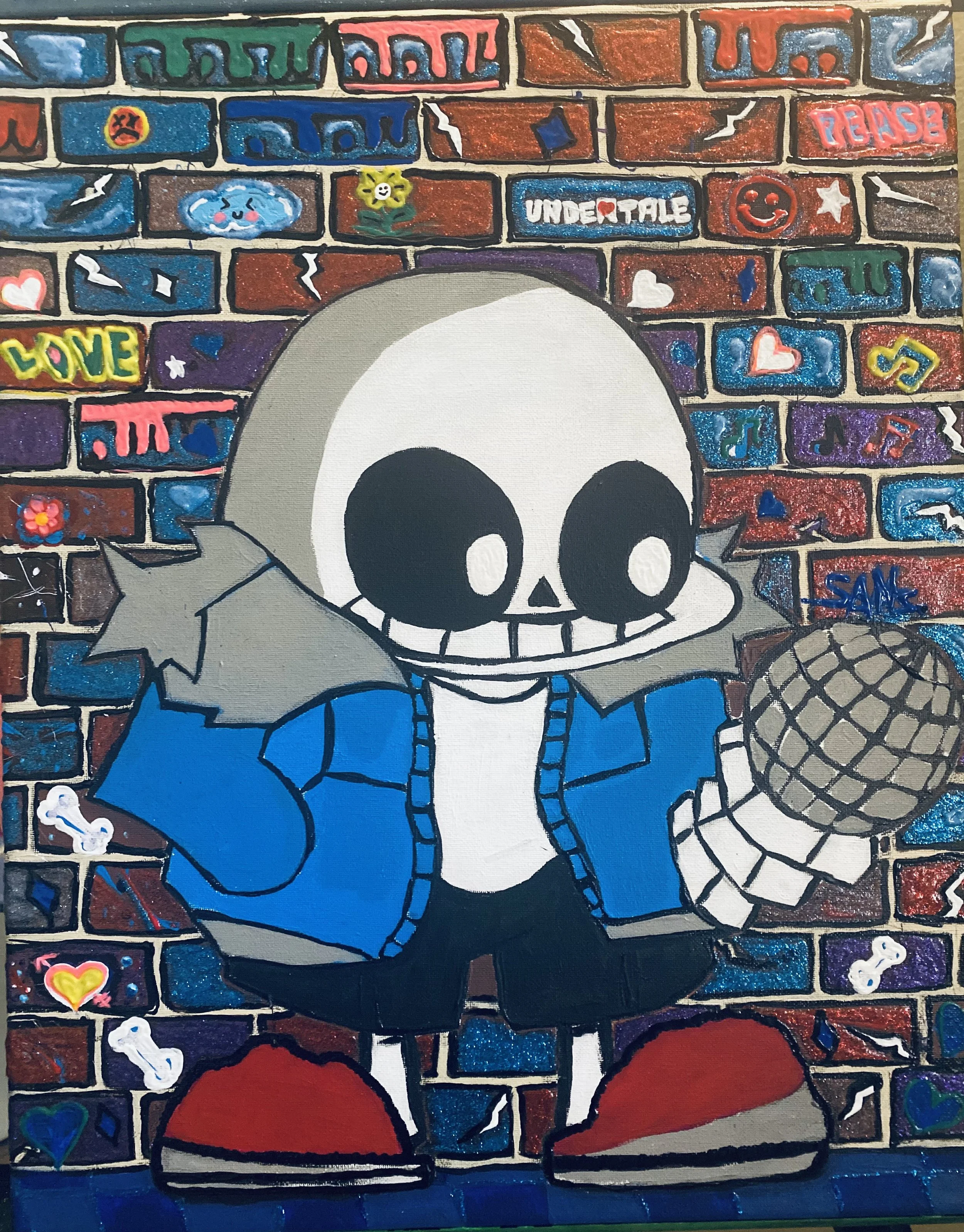 Friday Night Funkin Sans 20in x 16in