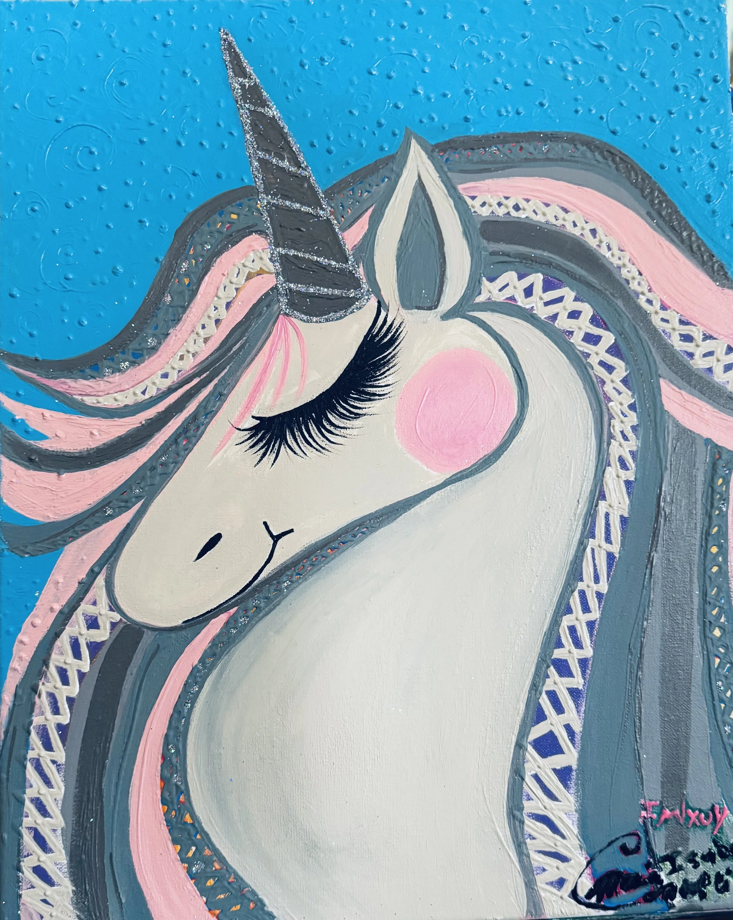 Dreaming Unicorn  20in x 16in
