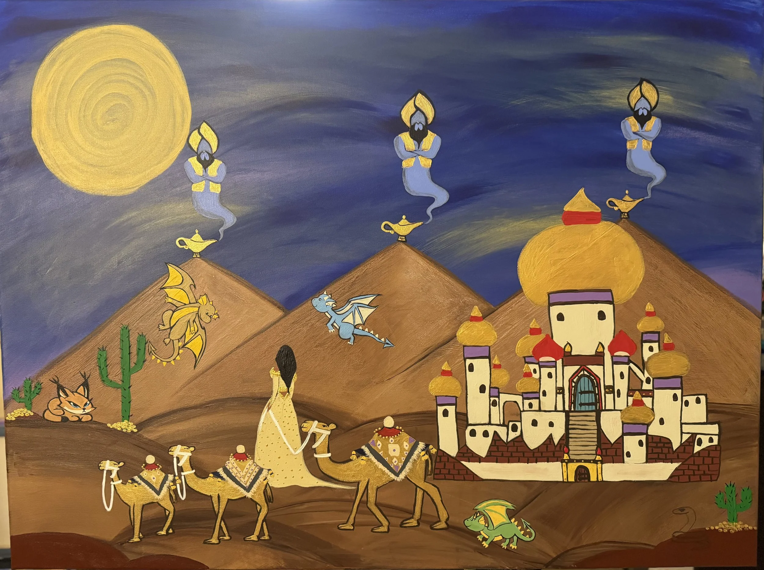 Arabian Nights Dream“ I wish that was me” 30in x 40in