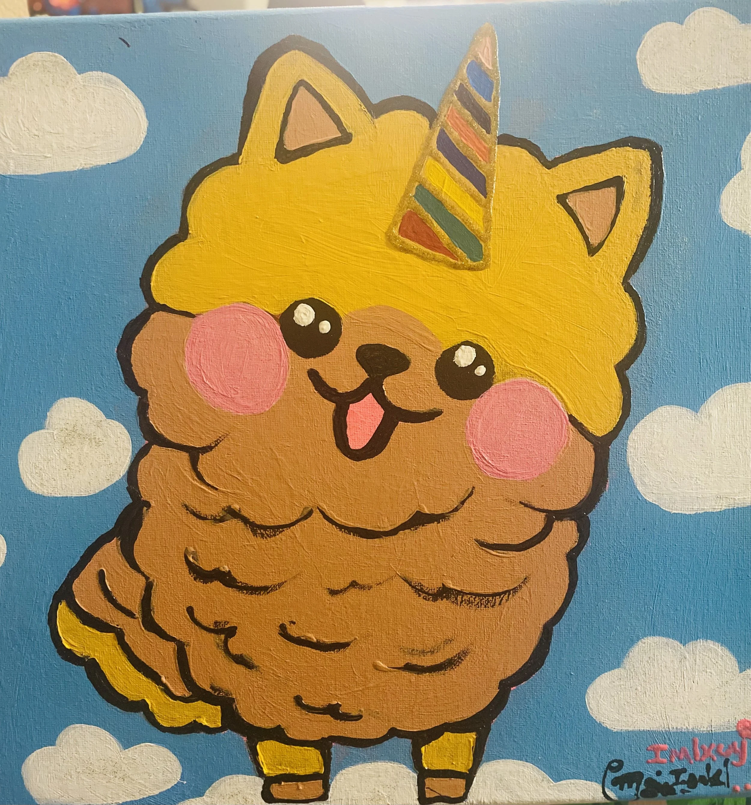 Cute Shiba Inu 14in x 11in
