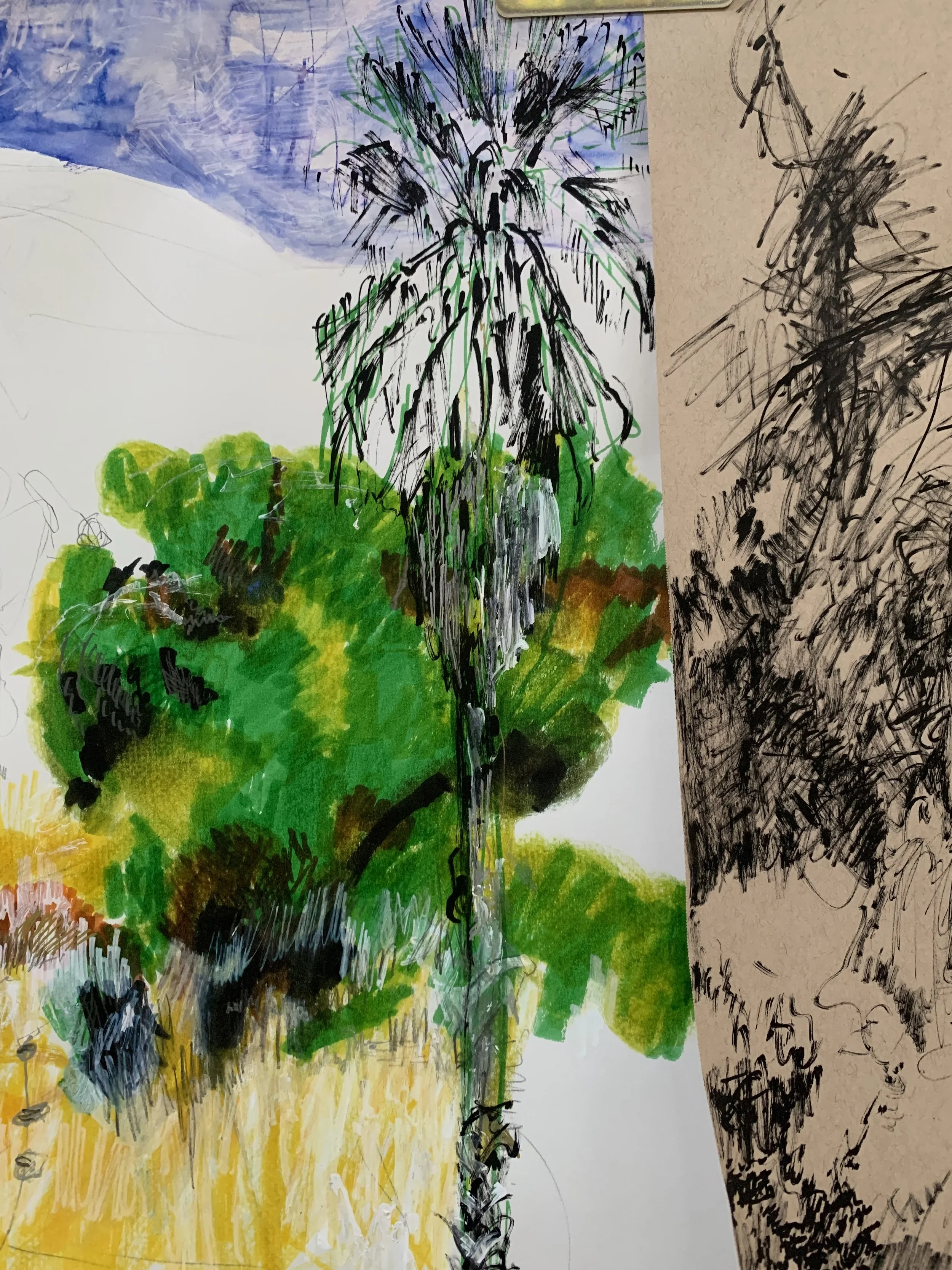 a fair amount of time here has been spent with markers of various kinds. rarely gravitating towards markers i of course chose my own road less traveled. 