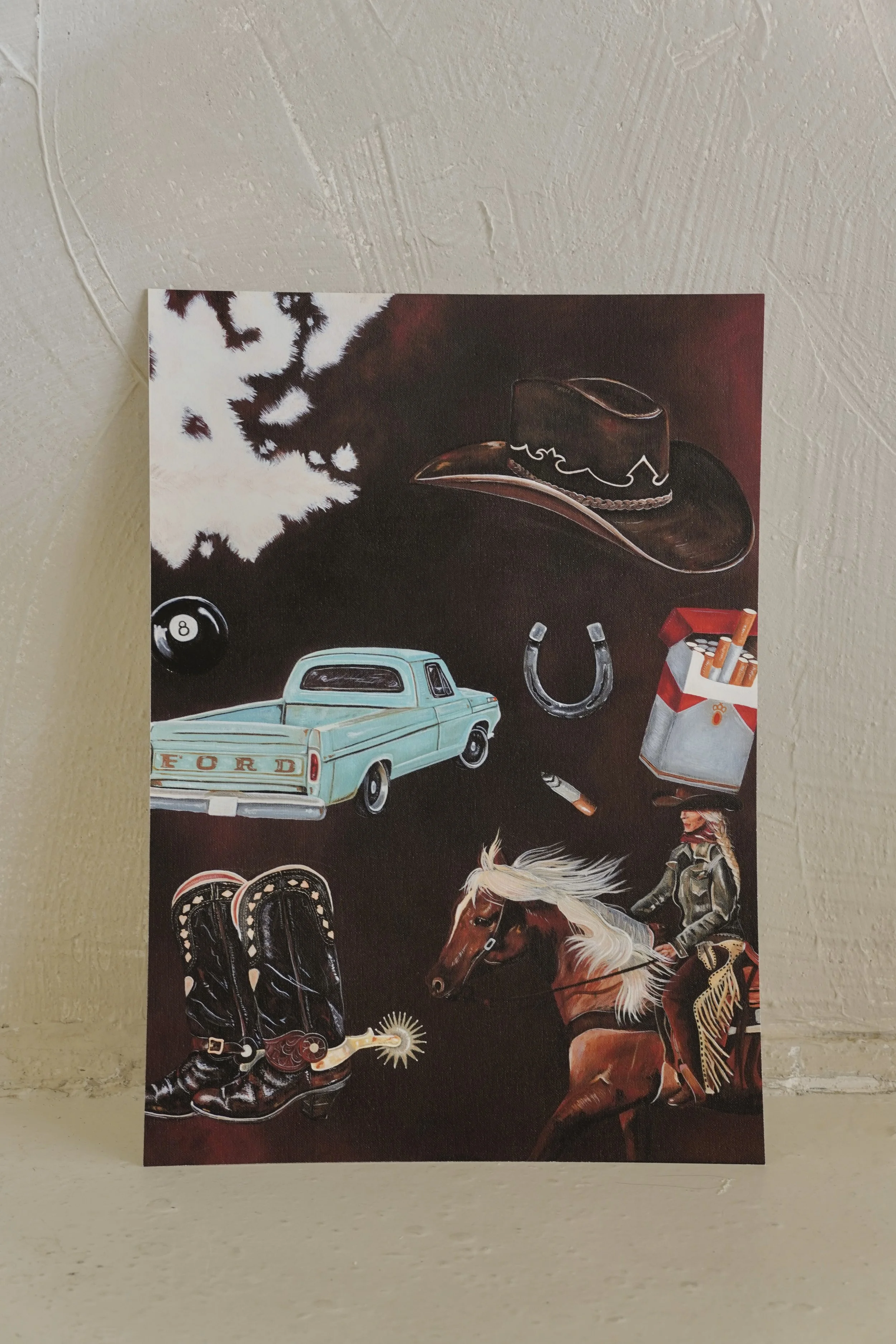 Cowgirl Mood Board Print