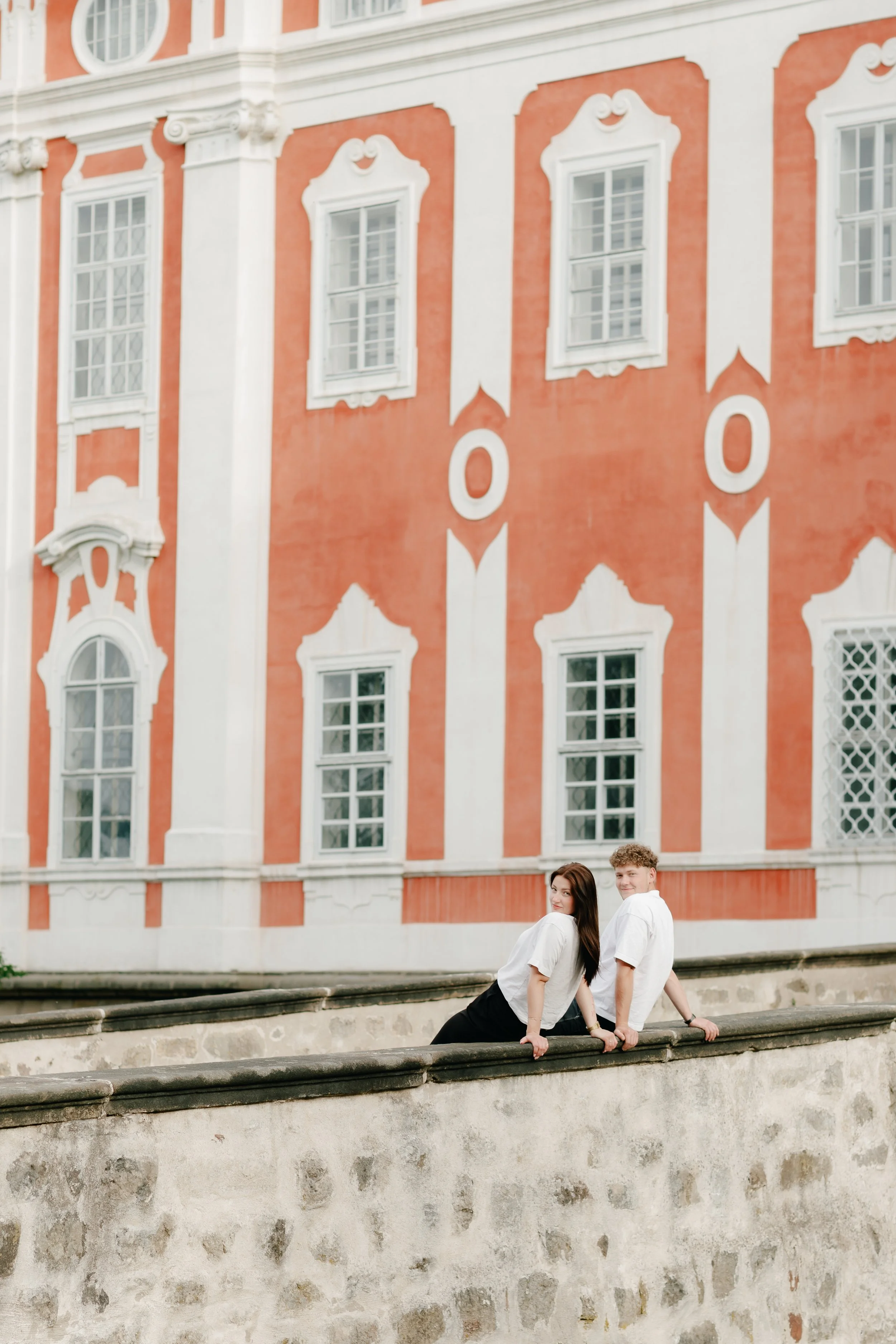 Couple Portrait with historical building