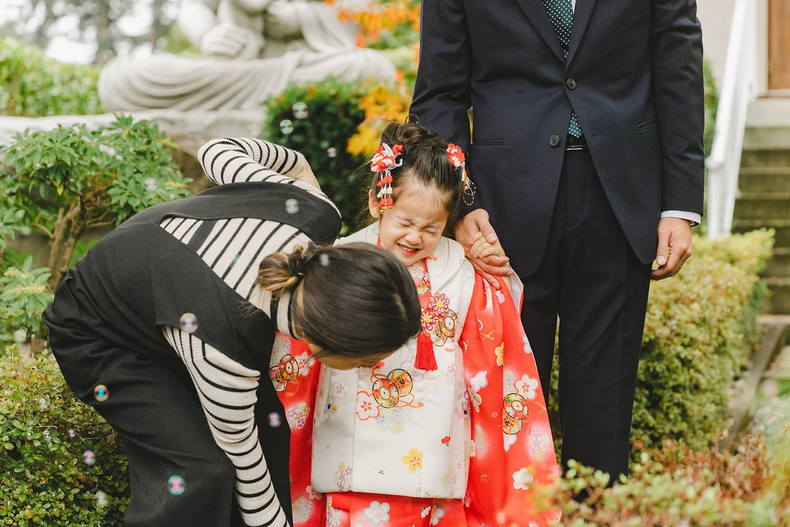 family portrait with kimono