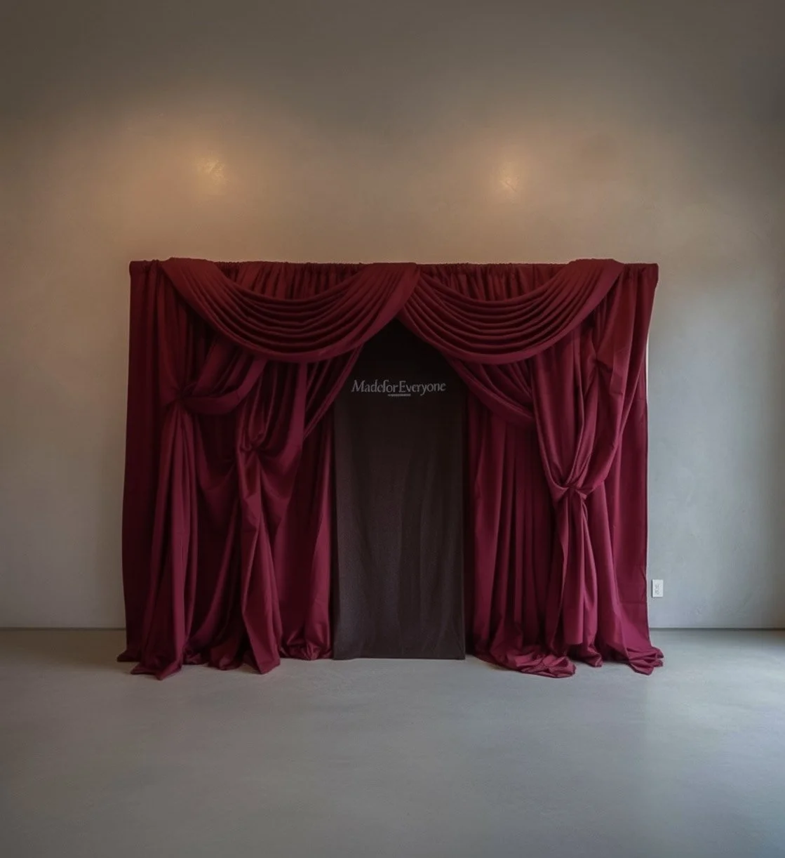 The Selena Edit - Burgundy Draped Backdrop (Calgary Event Styling)