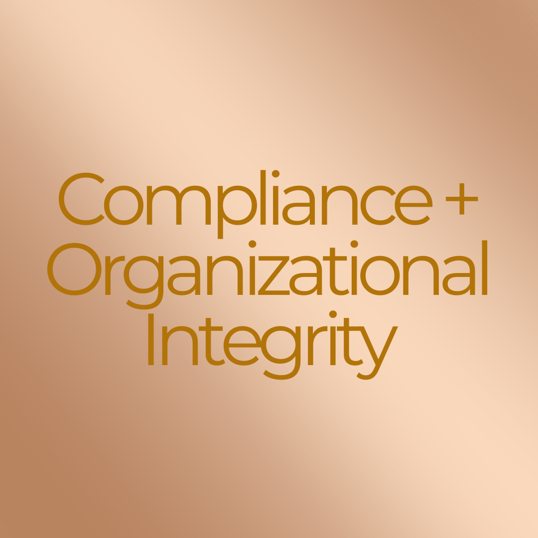 Compliance & Organizational Integrity