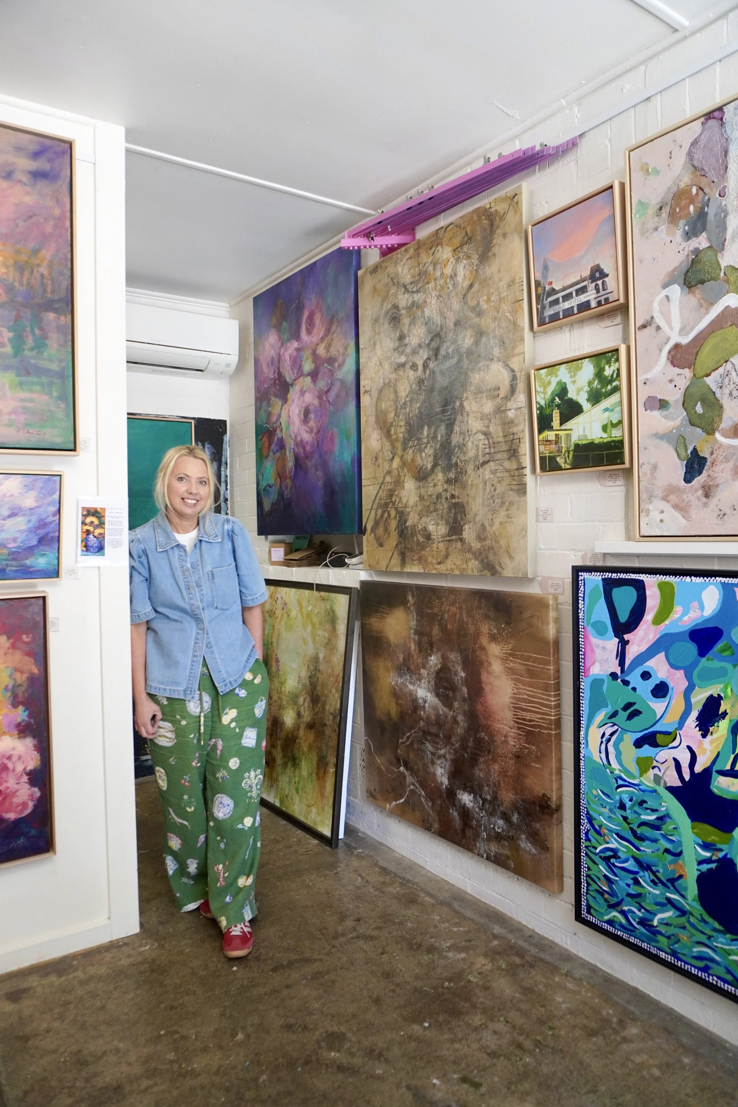 Colourful Healesville artist creates crucial mecca for local, emerging voices at The Pink Gallery + Studio. 