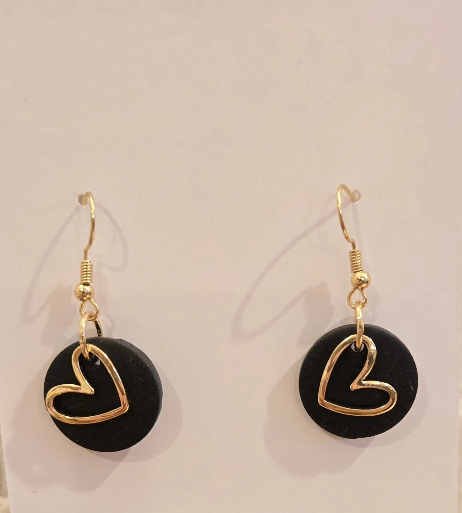 Black Circle with Heart